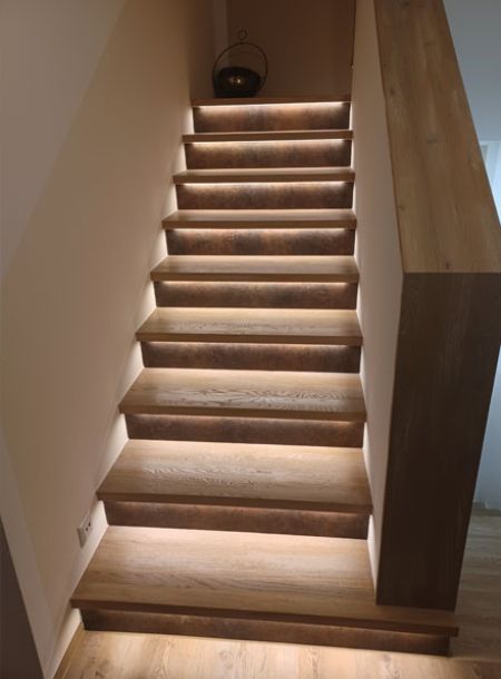 Treppe mit Filzabsatz